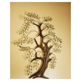 Large- Metalic Tree With Glass Dï¿½cor
