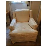 Upholstered White Side Chair