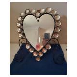 Heart Shape Mirror with Stand
