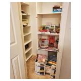 Contents of Closet/Not including Shelving&Cabinet