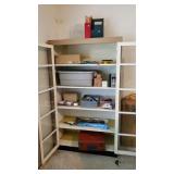 Wood Cabinet W/Misc Garage Items