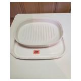 Mircowave Browning Tray & Corningware Baking Dish