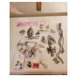 Lot of Silvertone Costume Jewelry