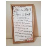 Love Is Patient - Wall Plaque