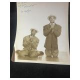 vintage Photo signed by the the Two Zephyrs