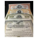 Vintage Stock certificates