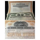 Vintage Stock certificates