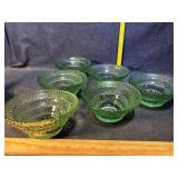 Vintage Green Hobnail