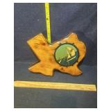 Texas wood clock