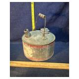 Galvanized kerosine can