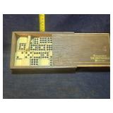 Vintage Dominoes in wood box