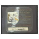 Has a crack, Antique magic lantern glass slide
