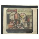 Antique magic lantern glass slide