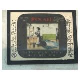 Antique magic lantern glass slide