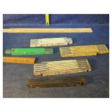 Folding yard sticks