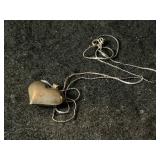 Sterling heart and chain