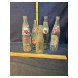 Old soda bottles