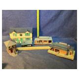 Model train scenery