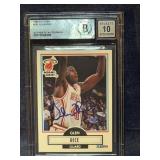 Graded signed Glen Rice