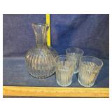 Pitcher with 3 Glasses