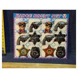 Badge mount set