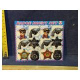 Badge mount set