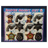 Badge mount set