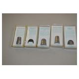 Lot of 5 Collectible Thimbles