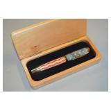 Flag Pattern Fountain Pen in Case