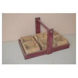 Berry Basket with 6 Wood Inserts