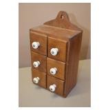 6 Drawer Wall Spice Cabinet