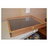 Wood Box Display Plexiglas Top
