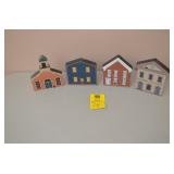 Lot of 4 Hand Painted Cat