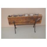 Candle Holder Made from Beam Metal Stand