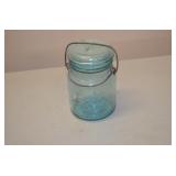 Lustre R. E. Tongue & Bros Philadelphia Blue Jar