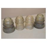 Lot of 4 Armstrong  USA Insulators