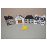 Lot of 4 Hand Painted Cat