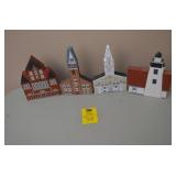 Lot of 4 Hand Painted Cat