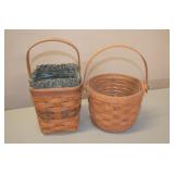 Lot of 2 Longaberger Baskets