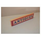 Wood Antiques Sign