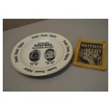 Hatfield & McCoy Plate & Book