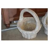 Large Cement Basket Planter
