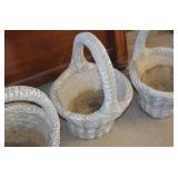 Large Cement Basket Planter