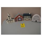 Lot of 4 Hand Painted Cat