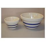 Lot of 2 Robinson Ransbottom Mixing Bowls