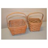 Lot of 2 Baskets One Marked Longaberger