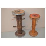 Lot of 2 Racks Made from Antique Spools