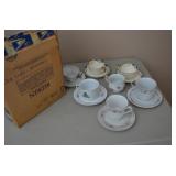 Box Lot  Vintage Tea Cups & Saucers
