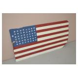 Large Hand Painted Flag on Slate