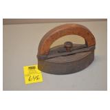 Wood Handle Antique Iron